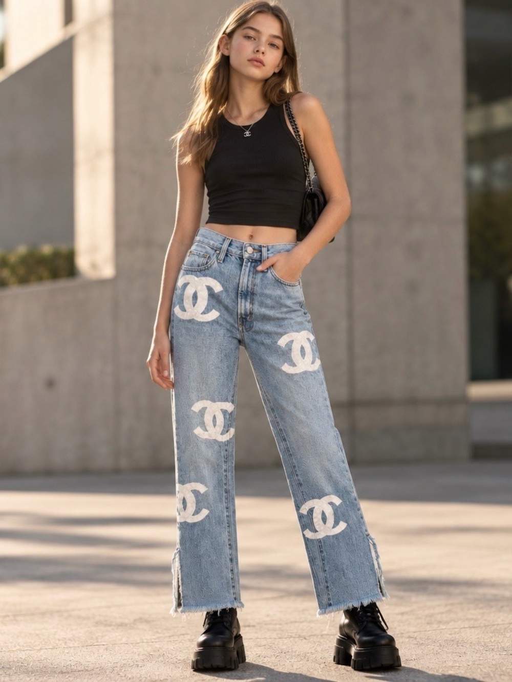 BDG Light Wash Reworked Jeans Inspired & Painted Jeans Women’s Size 25